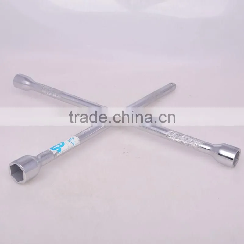 High Quality Mirror finish Knurling Cross Rim Wrench/X Cross Rim Wrench