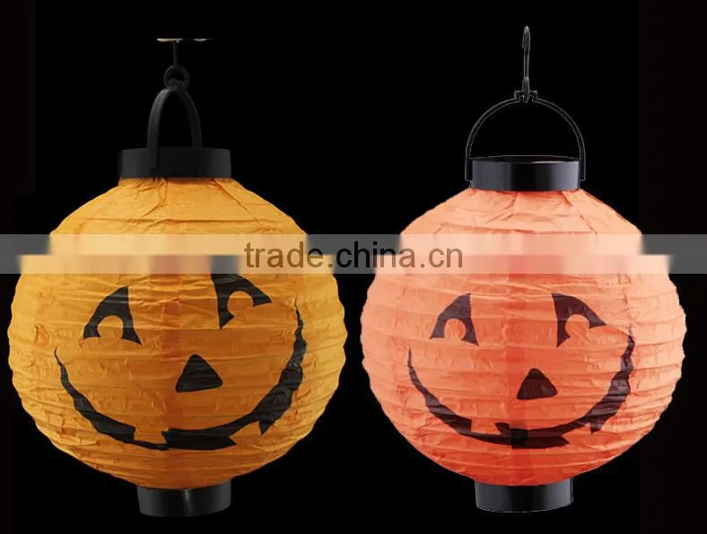 Halloween LED Lantern LED pumpkin Lantern LED paper Lantern wholesale