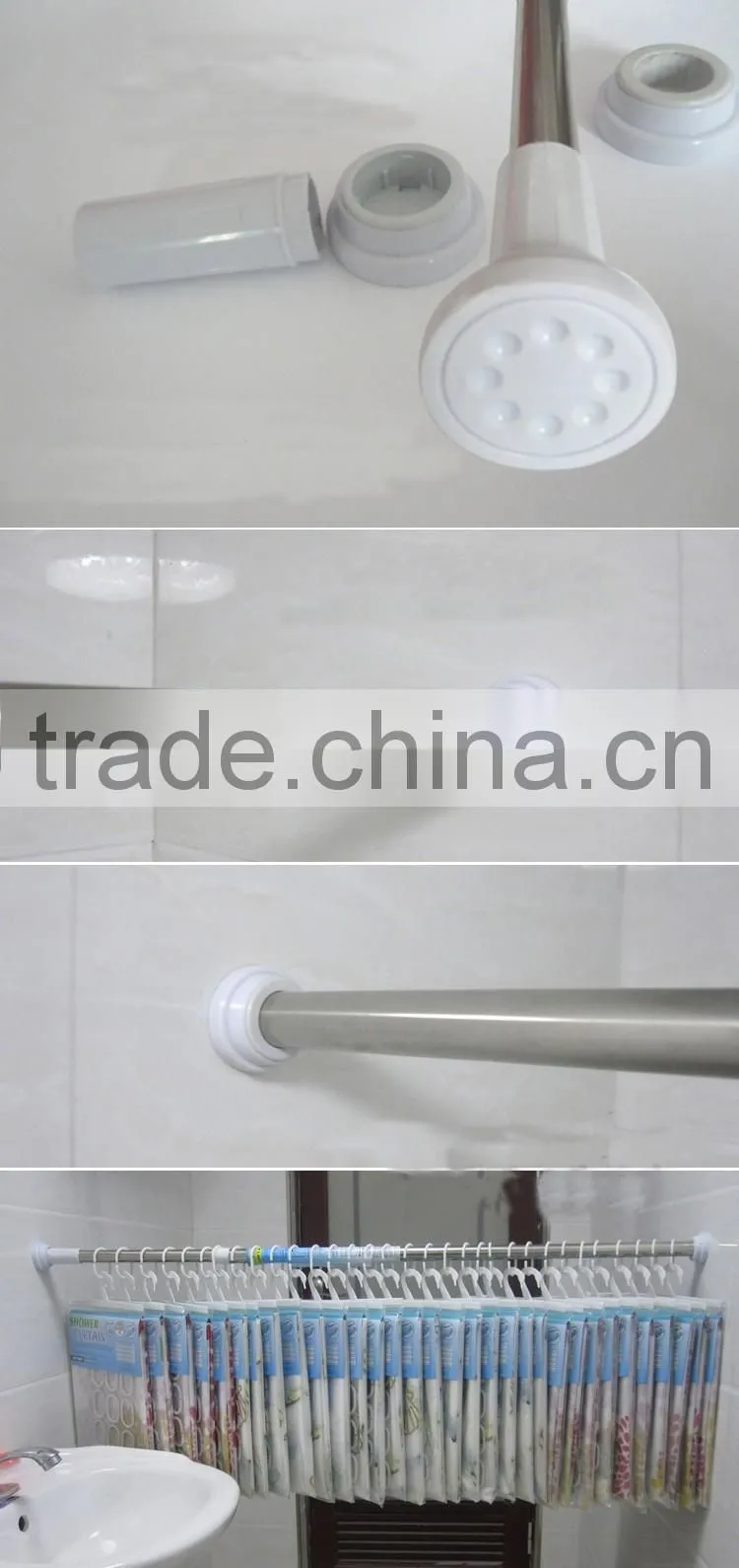 Stainlee steel or Aluminum Extendable Shower Rod