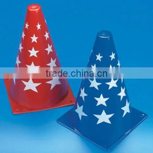 Plastic toy cones
