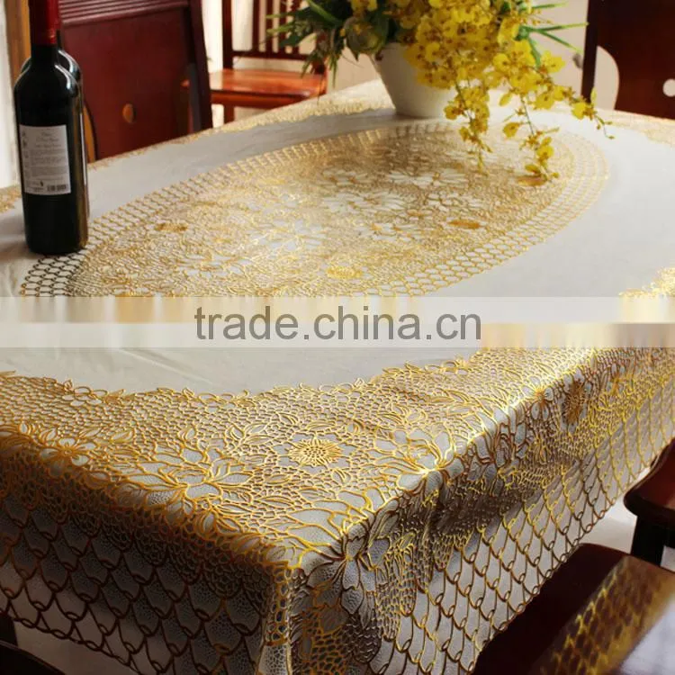 Table covers vinyl lace tablecloth roll PVC tablecloth roll