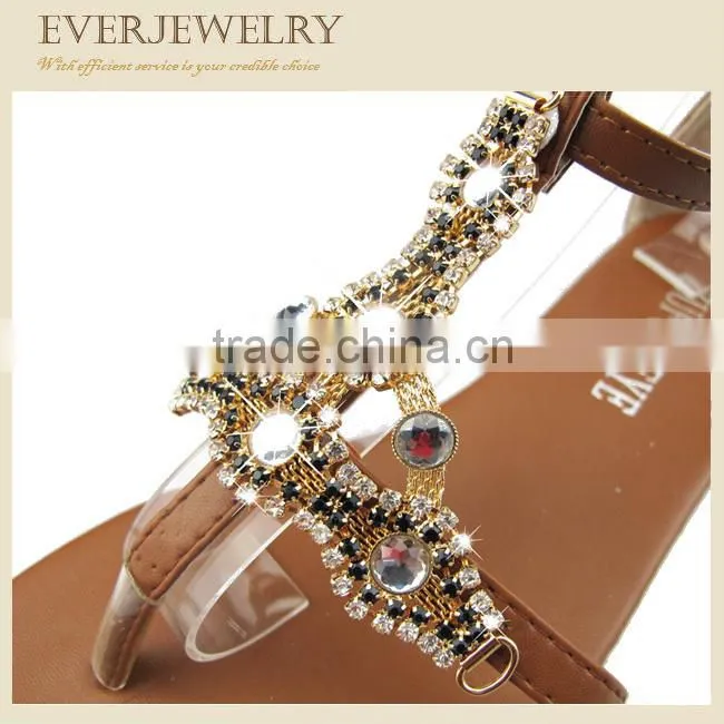 2017 fancy rhinestone shoe jewelry