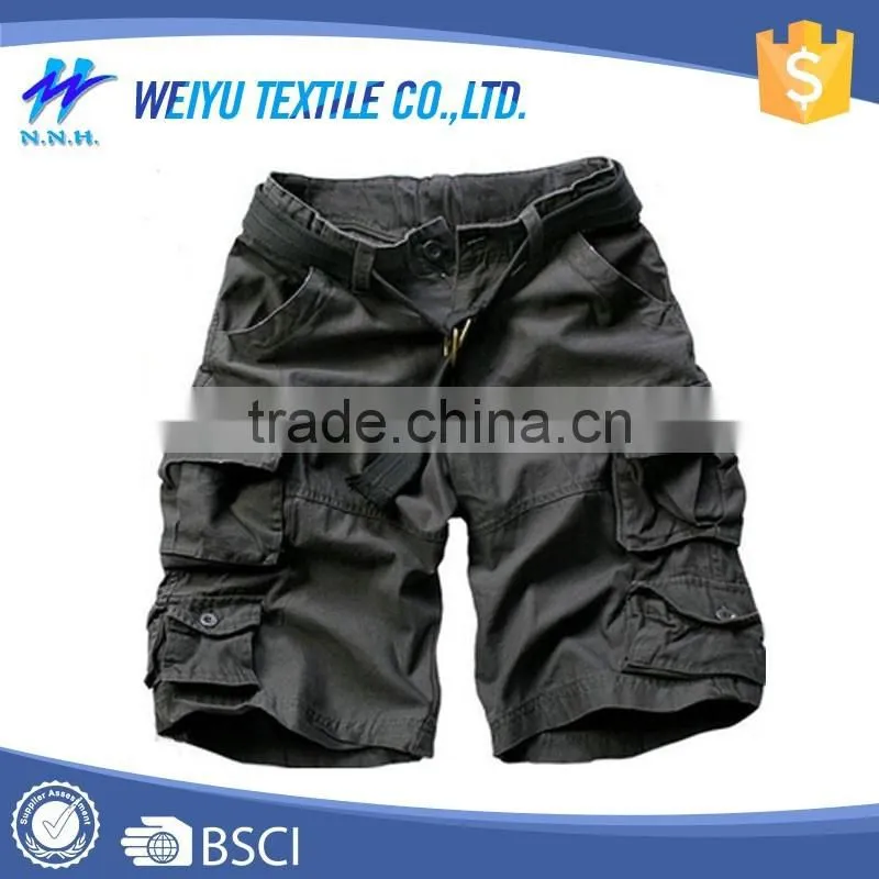 Customized twill cotton men cargo shorts plus size
