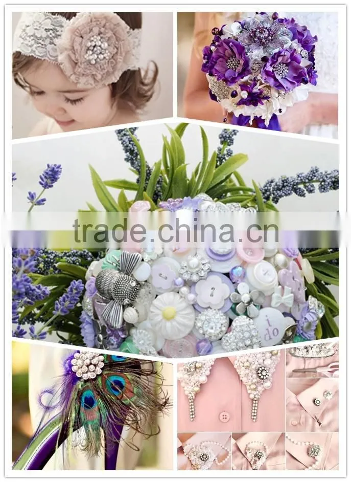 China new arrival beaded embellishment clothing button WBK-1324