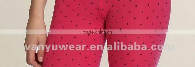 yong girl seamless jacquard dots leggings