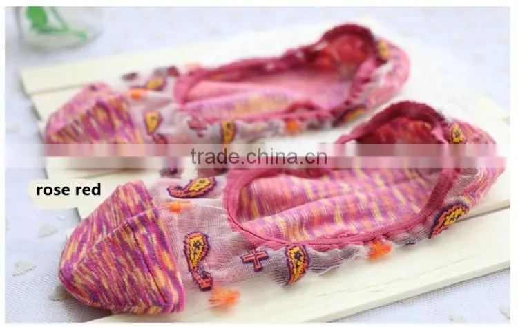New Design Candy Colors Women Sock Antiskid Liner No Show Peds Invisible Low Cut Ice sock