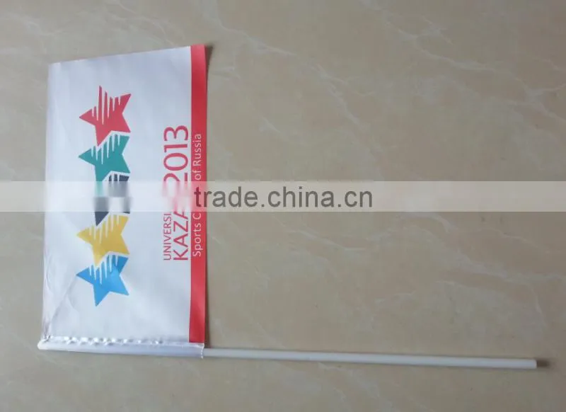 satin pole flags