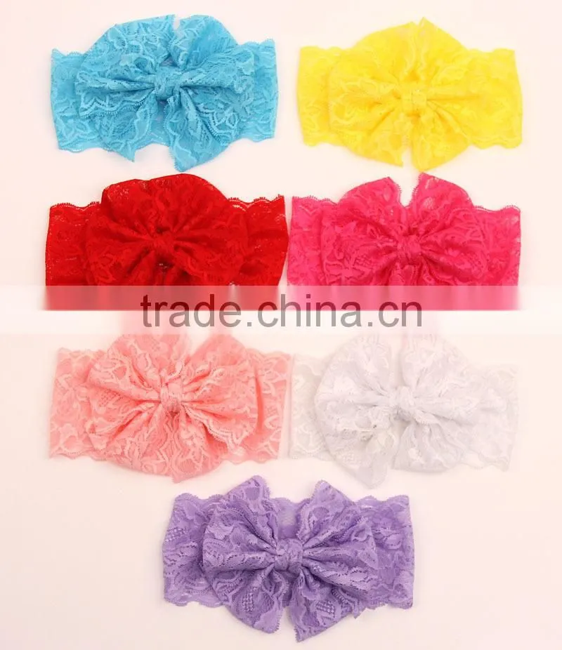 2015 New Style Baby Girls Stretch Elastic Toddler Rabbit Ear Knot Headband