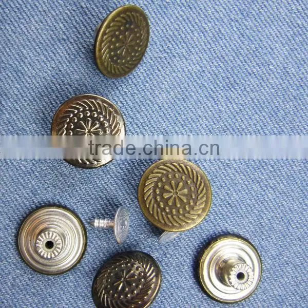 Polka dots jean button