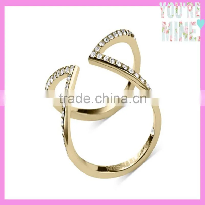 2015 newest engagement jewelry design 14k gold gardenia pearl ring