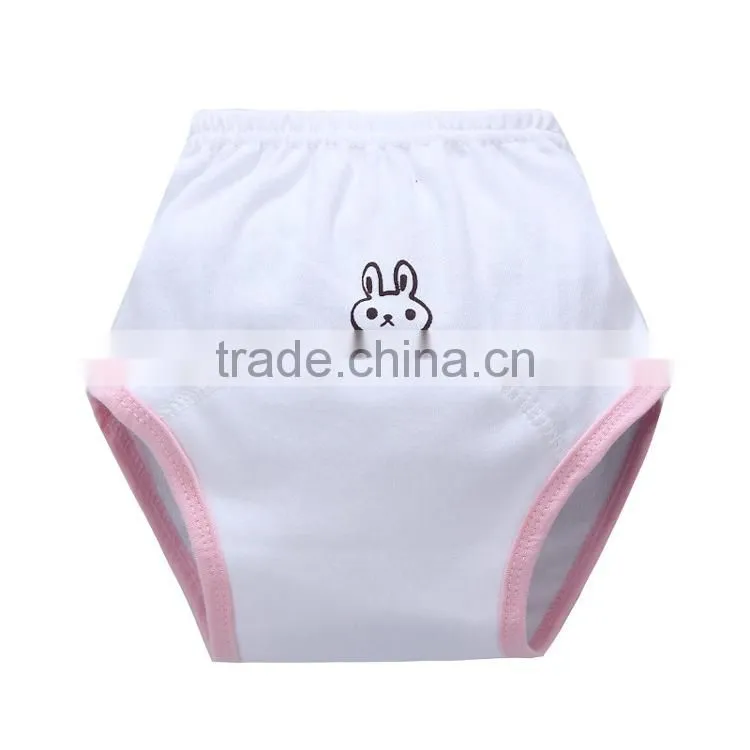 lovely cartoon animal design 3 layers printed waterproof pure cotton baby diaper