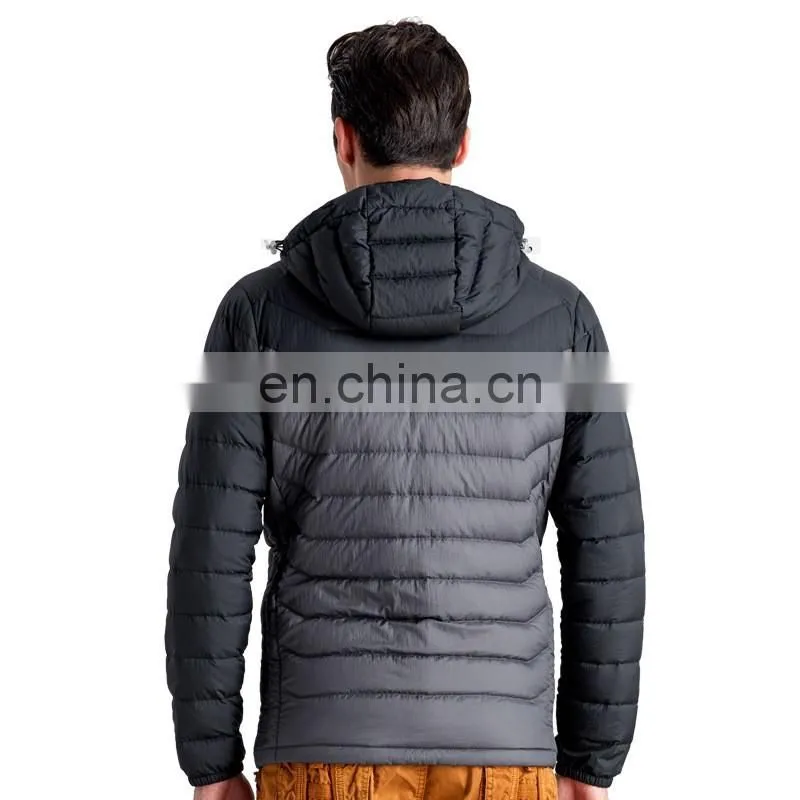 Mens quilted jacket ultra light down jacket for winter