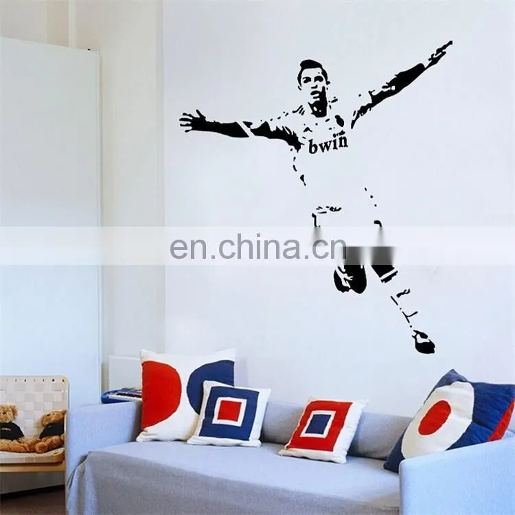 Football player C Ronaldo Removable Creative Sticker Home Decor