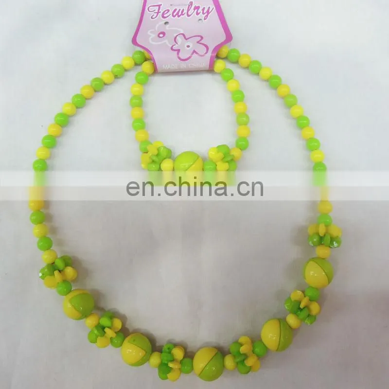 Hot NEW 2015 striped bright color necklace for children