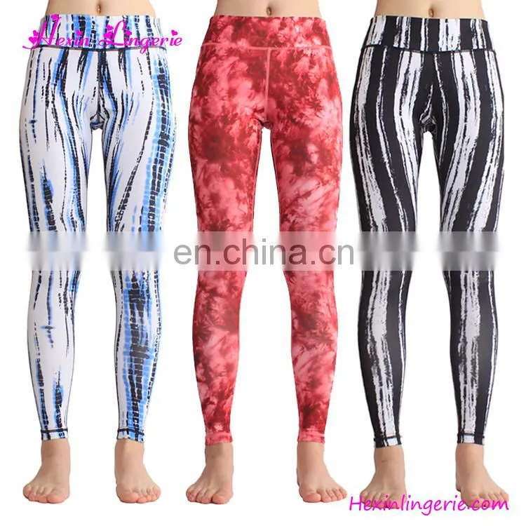 Custom Fashion Seamless Sports Printed Camouflage Yoga Pants Saxy Girl