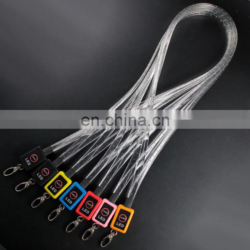 NEW arrival lanyards with logo promotional led lanyards lanyards glow in dark