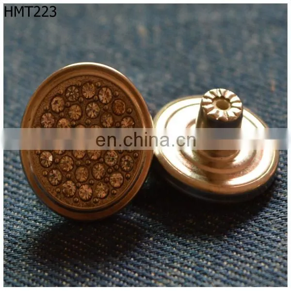 rhinestone trimmings fasteners for jeans