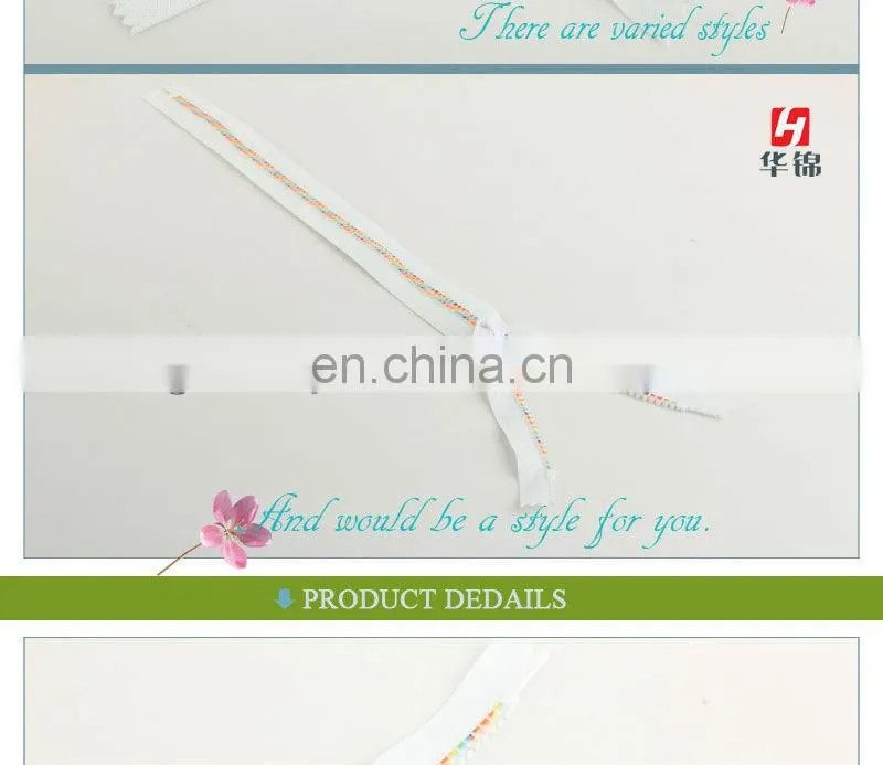 Durable rhinestone zipper