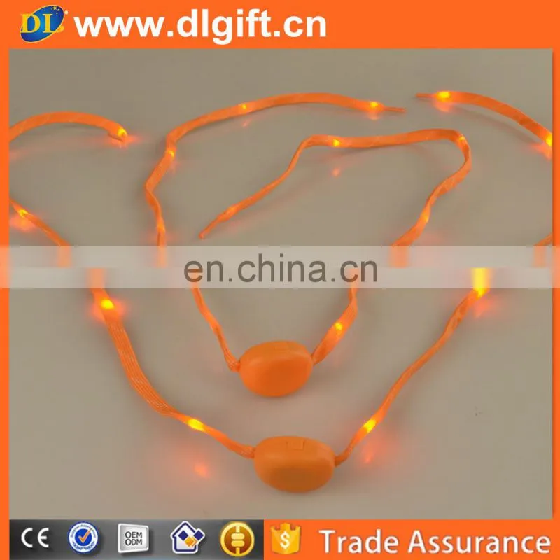 America Wholesale cute led flashing shoelace for Christmas gift