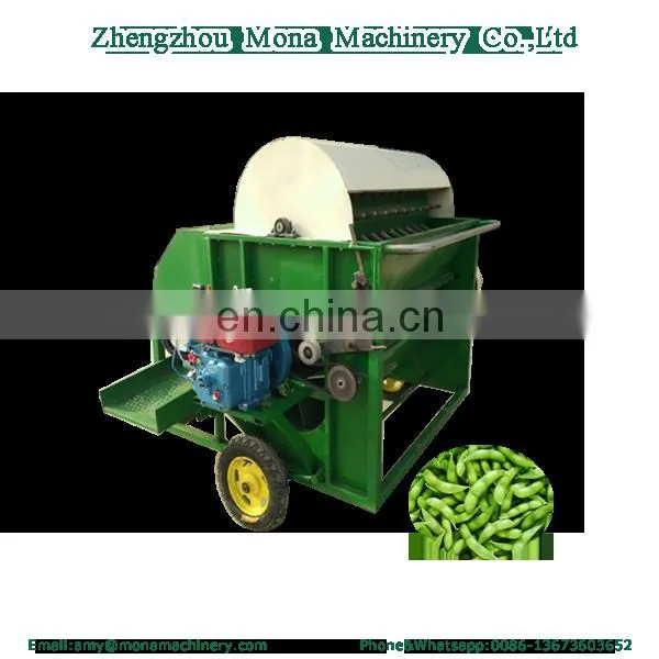 Mini soybean harvester/supply good quality soybean harvesting machine/Soya pea pod picking machine