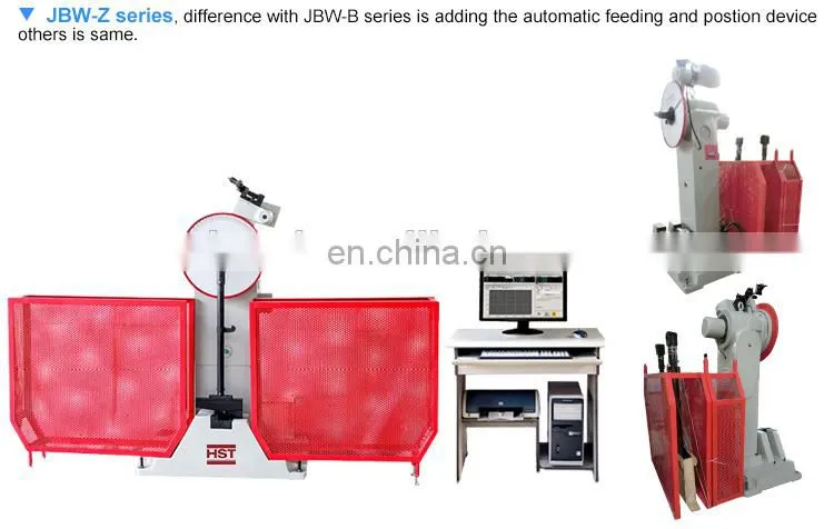 JBW-300B Computer display pendulum charpy impact testing machine