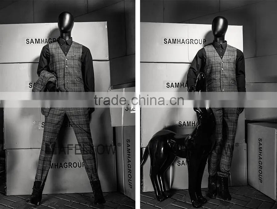 Abstract Fiberglass Black Adjustable Movable Male Mannequins Egg Head Mannequin for Window Display MZ-HM01BKEG