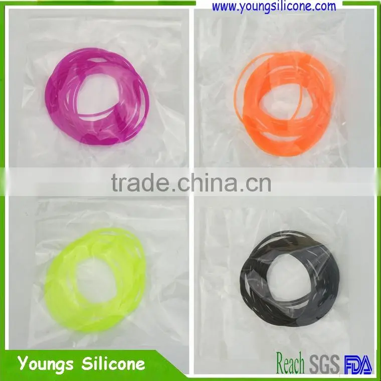 2016 Youngs Silicone bracelet, l cheap colorful transparent silicone bracelet