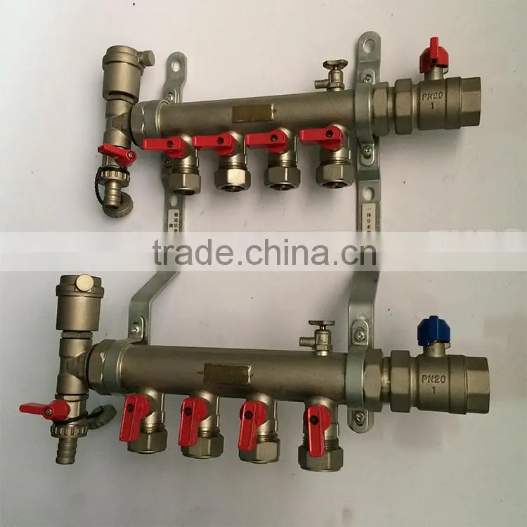 Factory supply new design water gas distribution pex pipe manifold with manual control valve