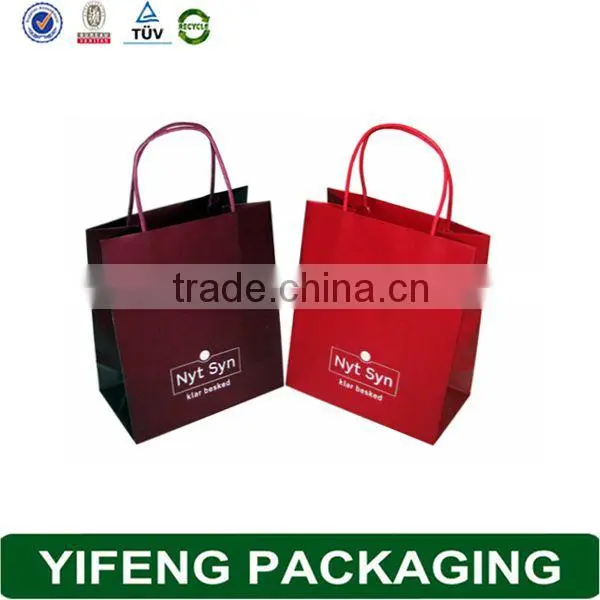 Customize Making Brown Shopping Bag Paper For Gift Packaging