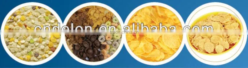 Multi-functional Stainless stell Breakfast cereal corn flakes machine/making machine