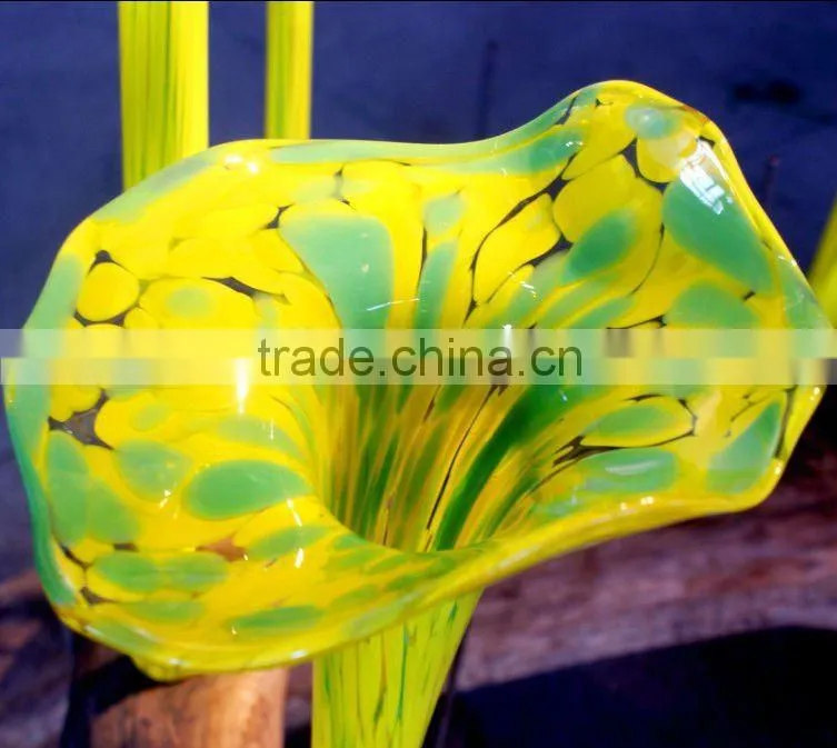 Handmade Decorative Murano Glass Flower for Garden