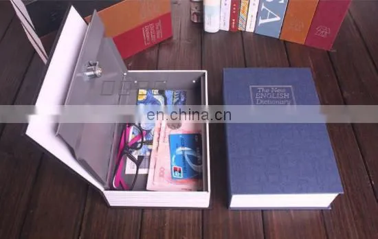 Metal Deversion Book Safe, Combination Lock Hidden Secret Book Safe Box