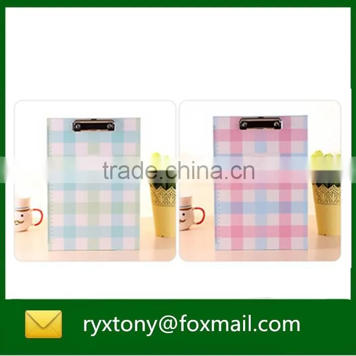 Customized menu clipboard with storage