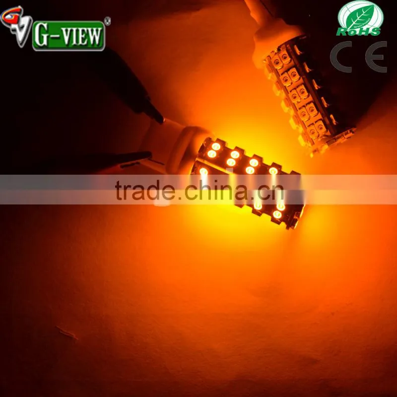 Car led light bulb 7440 68smd 1210 led tail fog reverse backup light bulb