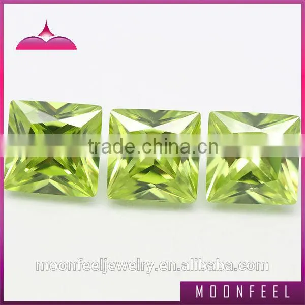 princess cut square cubic zirconia color change cz synthetic gemstones