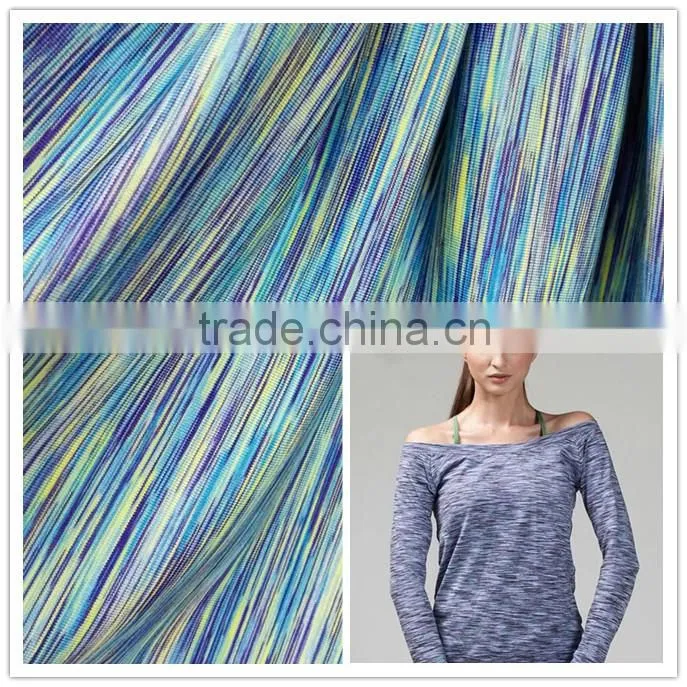 uv resistant rainbow colored spandex sportswear fabric for shoes