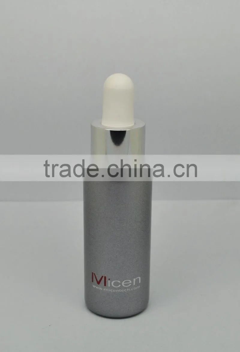 15ml colorful tube glass bottle with shiny silver dropper, empty essential oil glass bottle