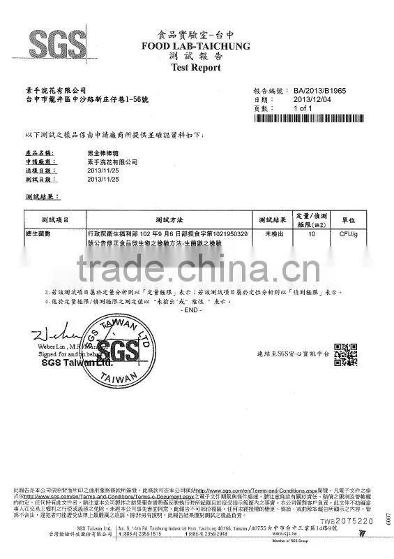 Taiwan Made Quality Product, Maltose Plum lollipop