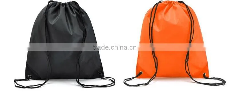 Cheap non woven drawstring bag makeup travel case sports backpacks school backpack