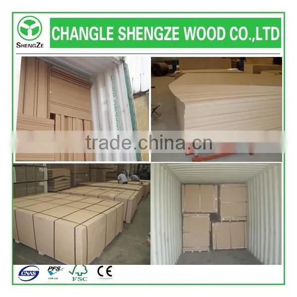 High Quality Colorful 18mm Laminated MDF Board from SHENGZE manufacture