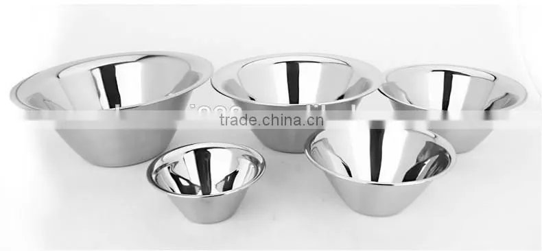 stainless steel durable snack bowl/ metal fruit salad dish bowl/ food small container