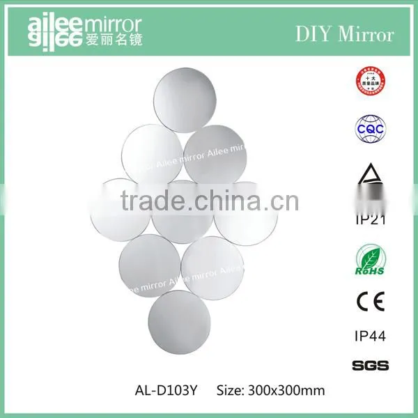 3d art wall mirror decorative mirror plate colorful acrylic plates