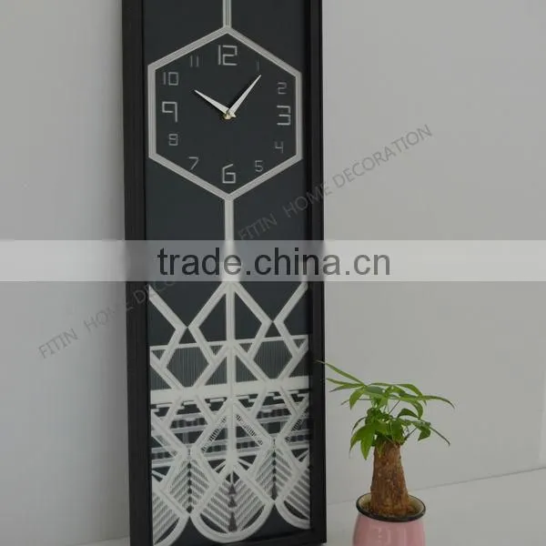 real time clock leather wall clock