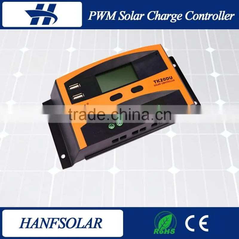 20A 12/24V Home System PWM solar panel charge controller