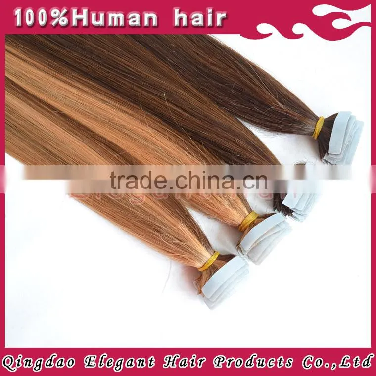 High quality virgin remy double sided hair tape seamless extensions