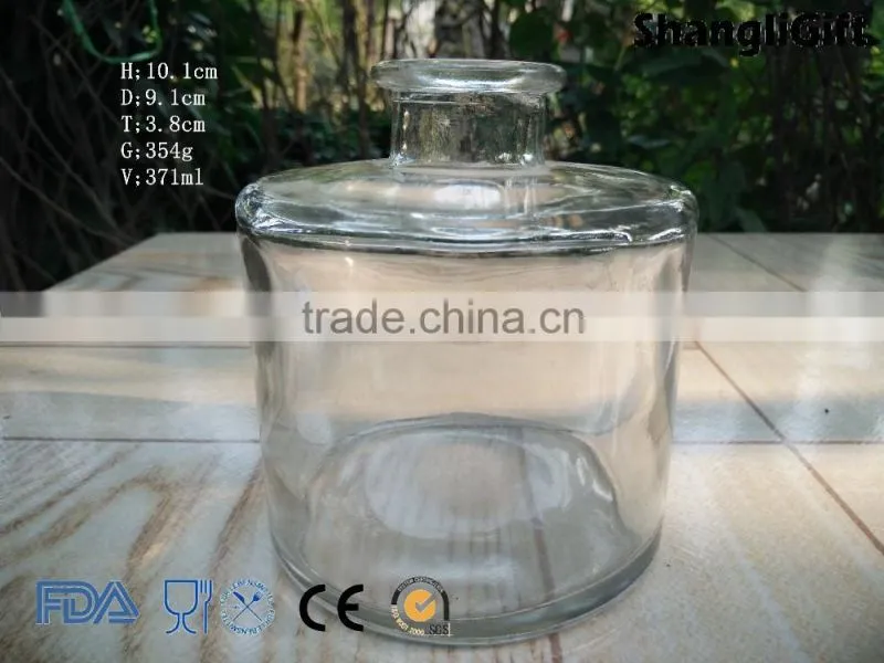 360ml Large Round Glass Bottle Aroma Reed Diffuser Perfume Glass Bottle