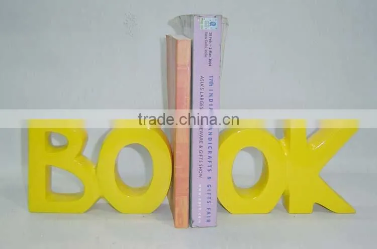 Aluminum Love bookend, Library Bookend, Decorative Bookends