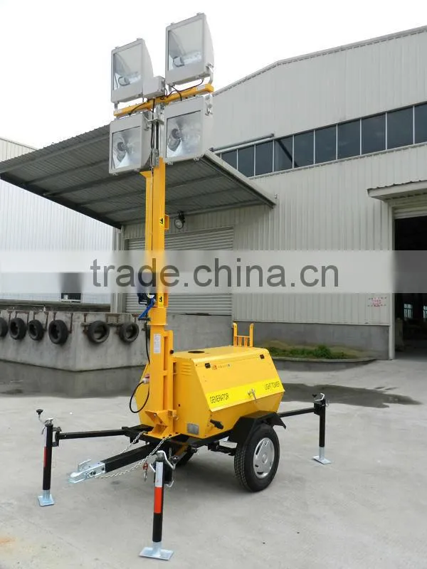 Kubota Engine mobile light tower diesel generator