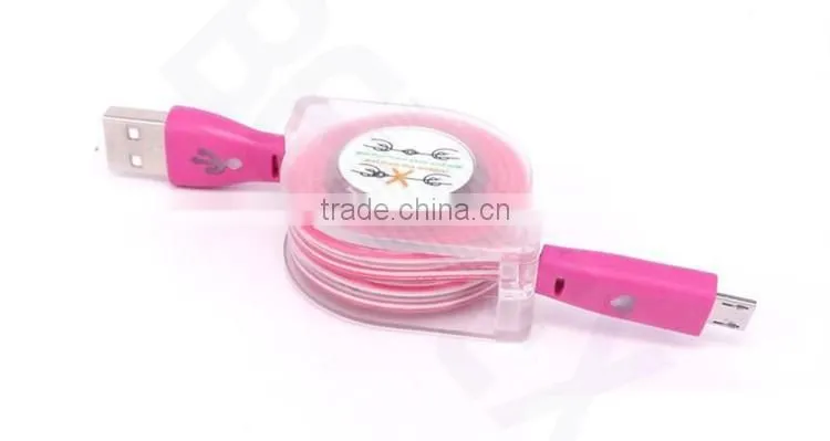6ft 5 Pin Micro LED Light USB Charging Cable