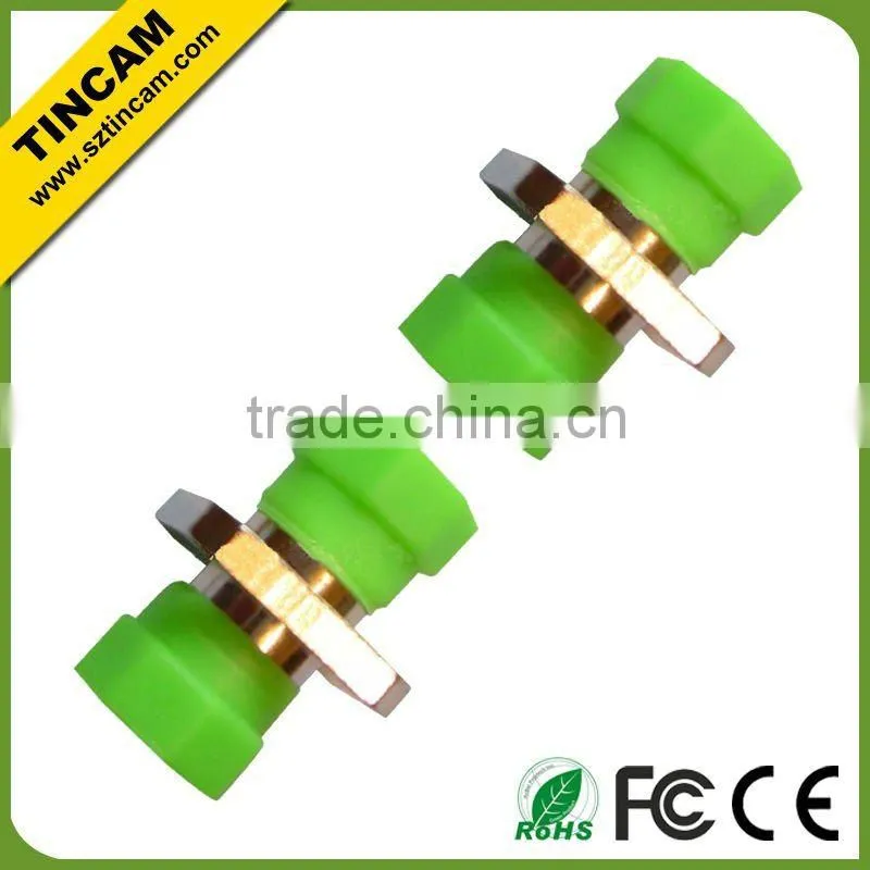 FC APC SM SX dual piece fiber optic adapter